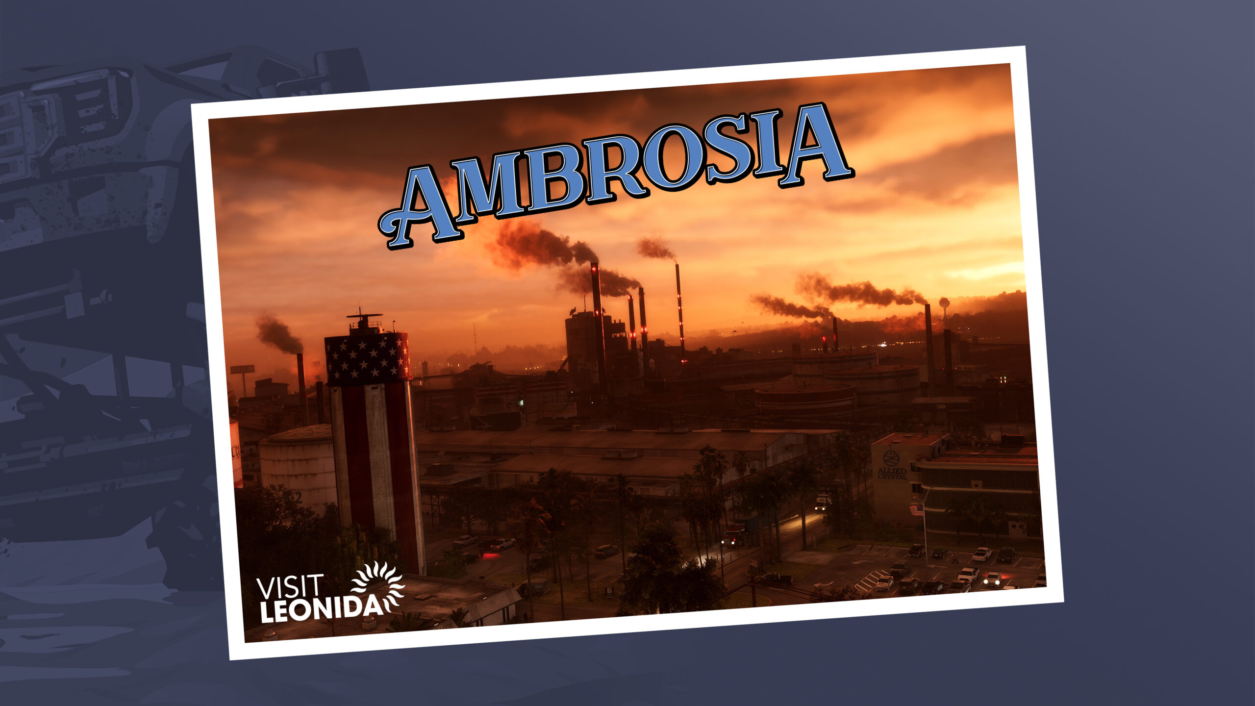 Ambrosia location postcard from official GTA 6 artwork